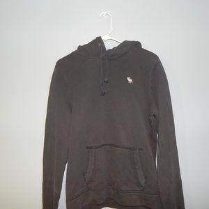 Abercrombie & Fitch Mens Small Icon Grey Hoodie